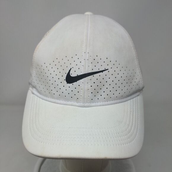 Nike Snapback Hat White OSFM Adjustable Breathable Legacy91 Dri-Fit 6 Panel - Picture 2 of 8